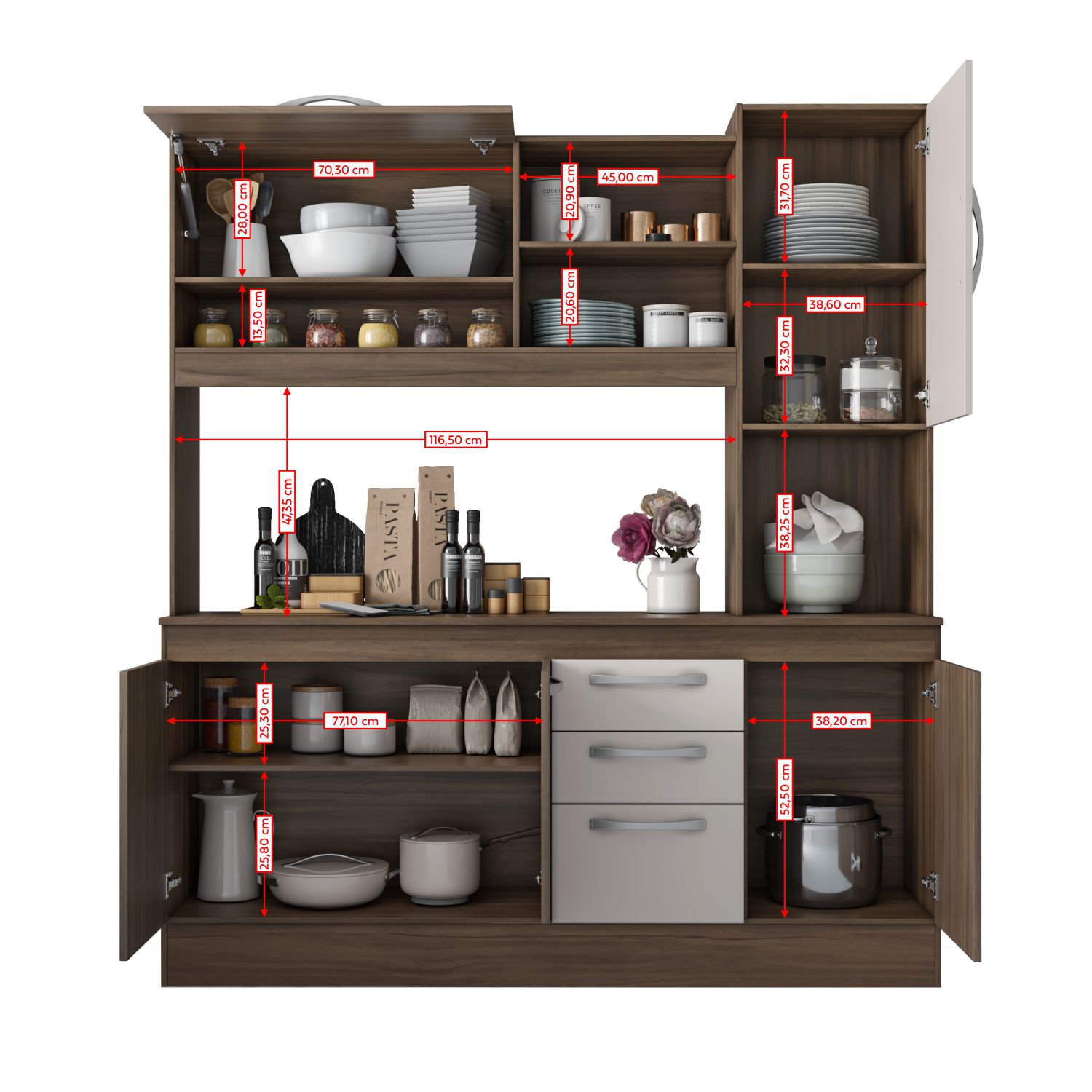 Mueble De Cocina Casaideal Cadiz / 5 Puertas / 3 Cajones image number 5.0